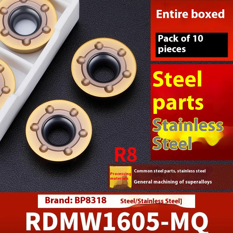 2042-CNC milling inserts, RPMW carbide R5 machining center, R4 milling machine, R6 milling inserts, RPMT round cutter cutters Shandong Denso Pricision Tools Co.,Ltd.